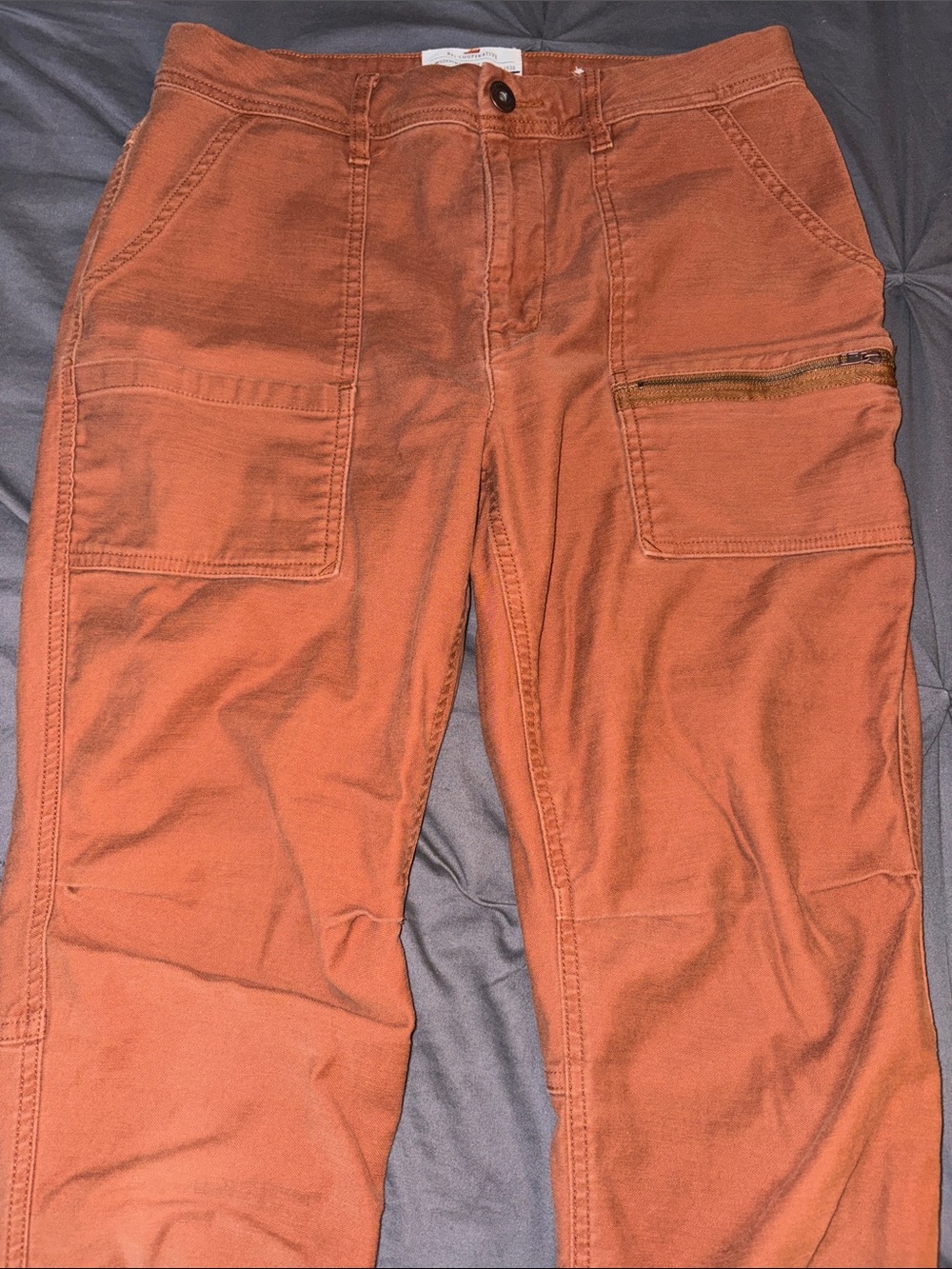 REI Cooperative Burnt Sienna High-Rise Utility Pants. Jogger hem